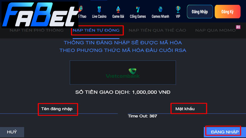 Các phương thức nạp tiền nhanh chóng Các phương thức nạp tiền nhanh chóng